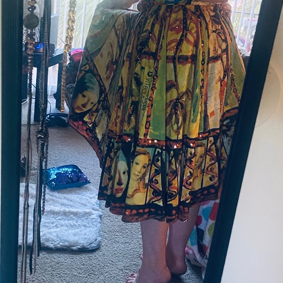 COPY - Girl Pearl Earring Pleated Skirt Sequin Floral 2 S - Picture 8 of 16